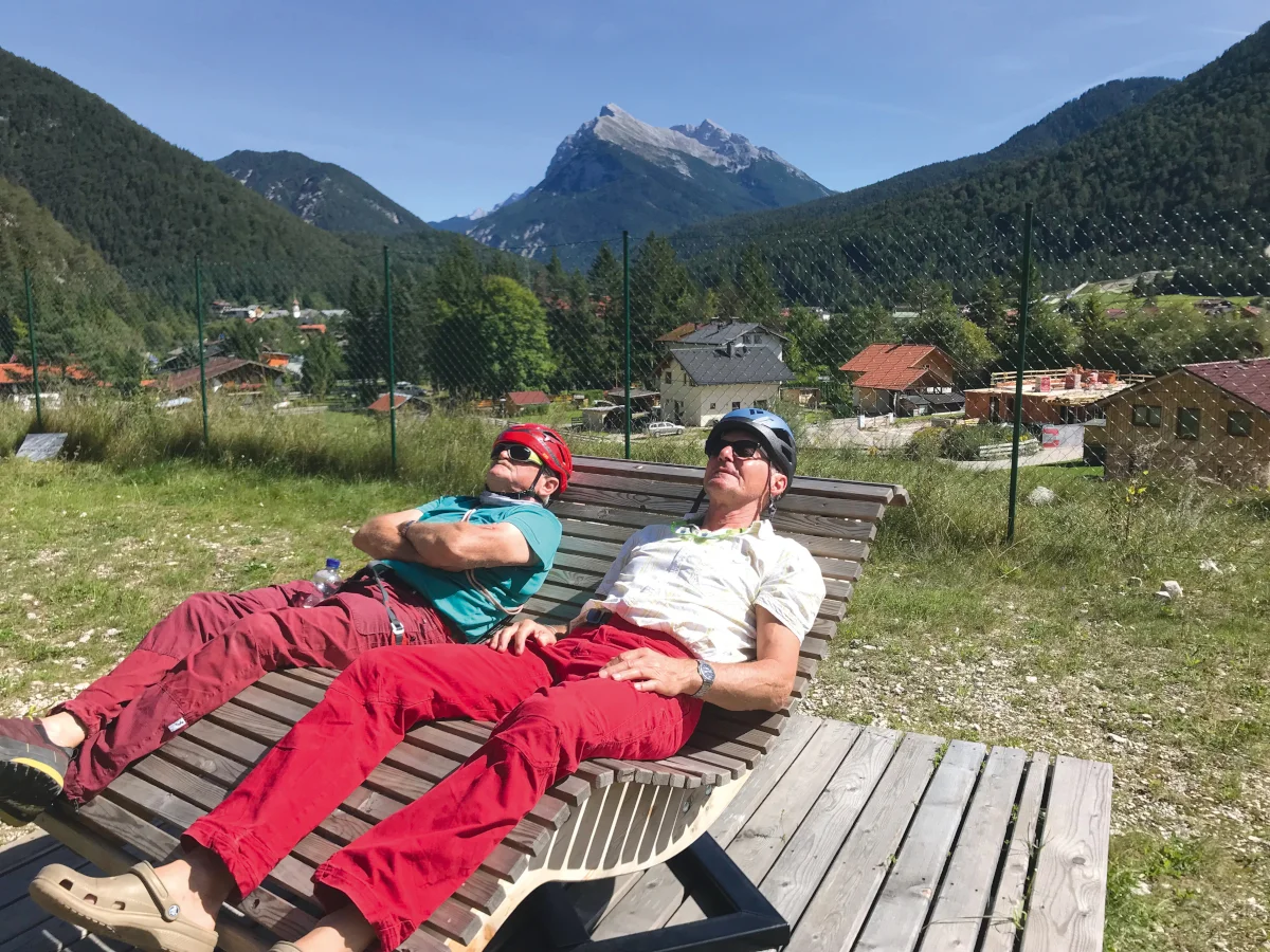 Klettern an den Sonnenplatten im Karwendel | © DAV Würzburg